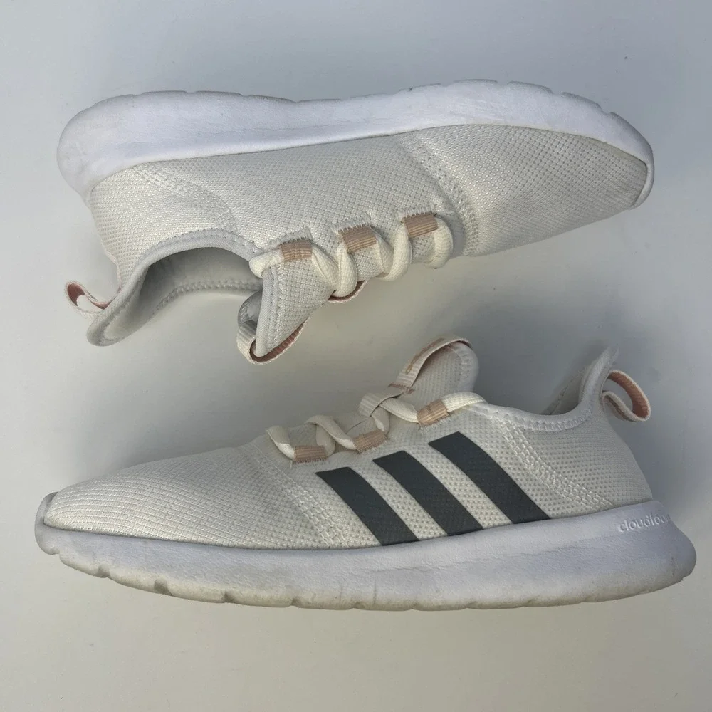 adidas Women's Cloudfoam Pure 2.0 - Chalk White/Iron Metallic - Size 6 - H00948